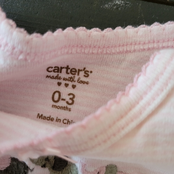 Carter's Gerber Baby Girl Long Sleeve Sleep Dress Sack Lot Bundle Elephant Sheep - Picture 8 of 8